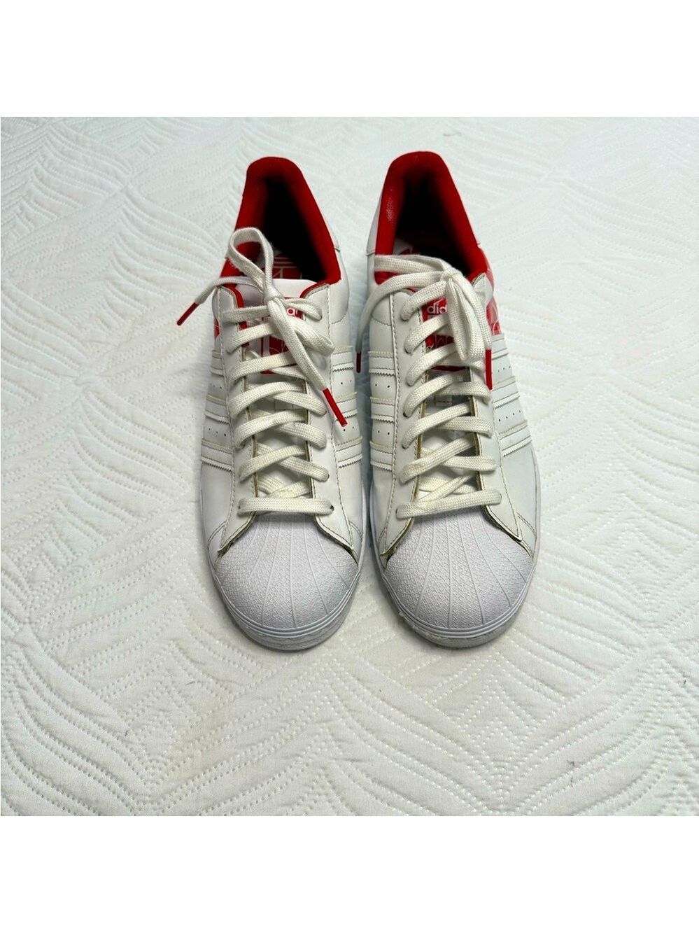 Adidas Original Superstar men’s White Leather Low Top Sneakers. Size 12 - Picture 2 of 7